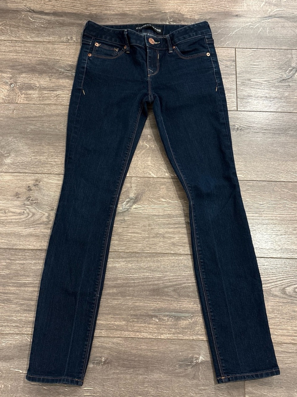 Express Women's Dark Indigo Skinny Jeans